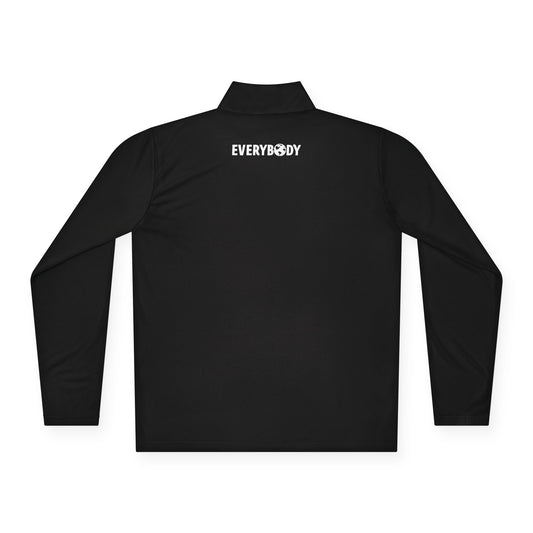 For Everybody Signature Quarter-Zip Pullover (Black)