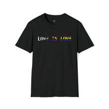 Load image into Gallery viewer, Love is Love PRIDE T-Shirt (Black) - For Everybody LLC