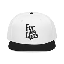 Load image into Gallery viewer, For the Dads Snapback (White/Black)