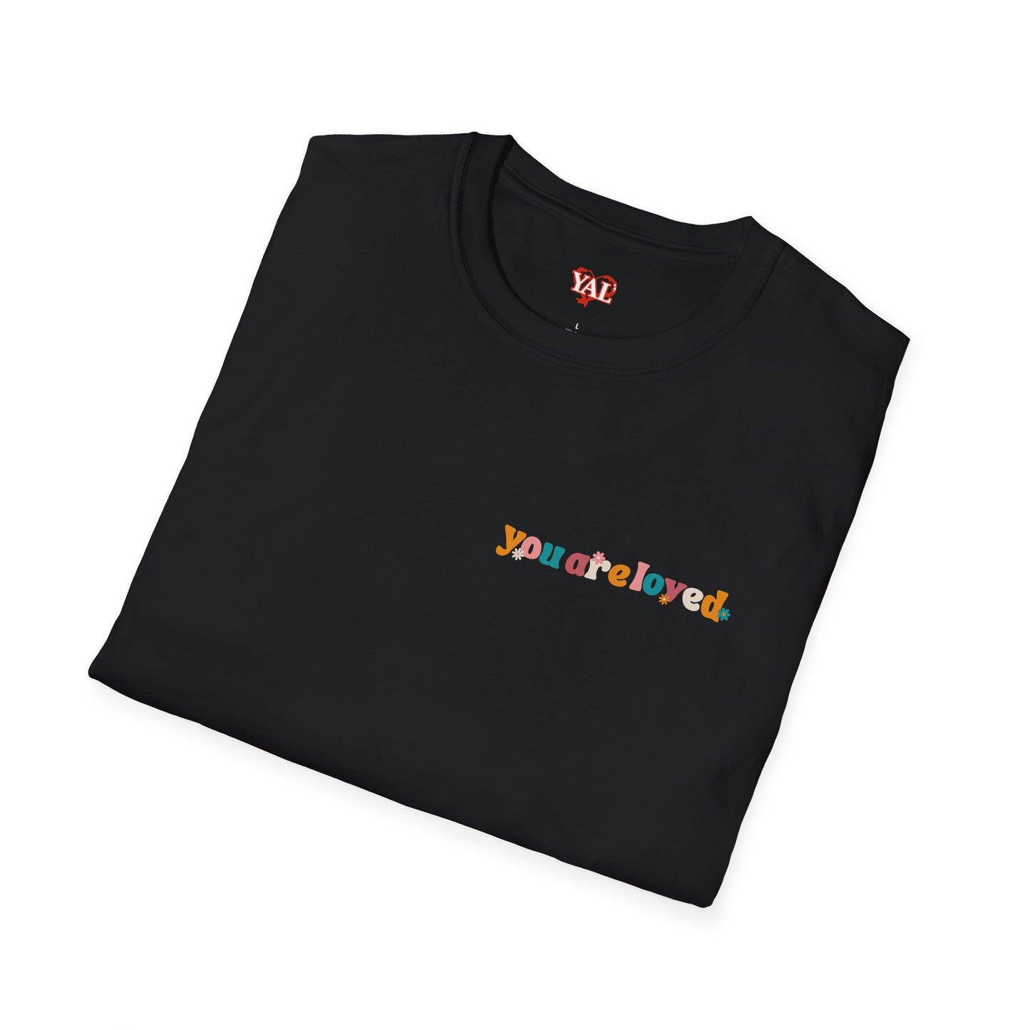 YouAreLoved Flowers T-Shirt (Black)
