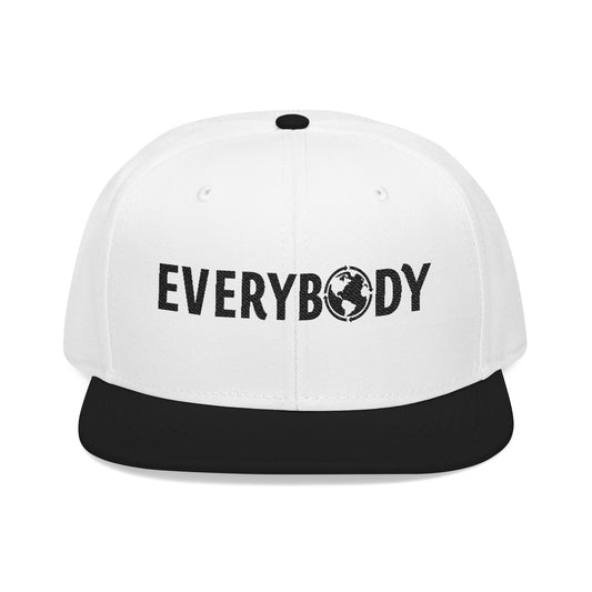For Everybody Snapback (White/Black)