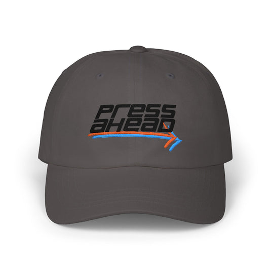 PRESS AHEAD Arrow Dad Hat (Grey)