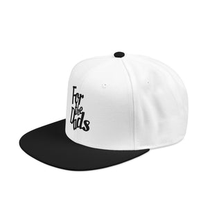 For the Dads Snapback (White/Black)