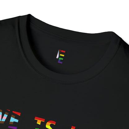 Love is Love PRIDE T-Shirt (Black) - For Everybody LLC