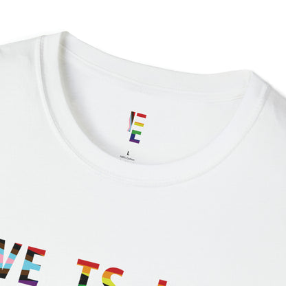 Love is Love PRIDE T-Shirt (White) - For Everybody LLC