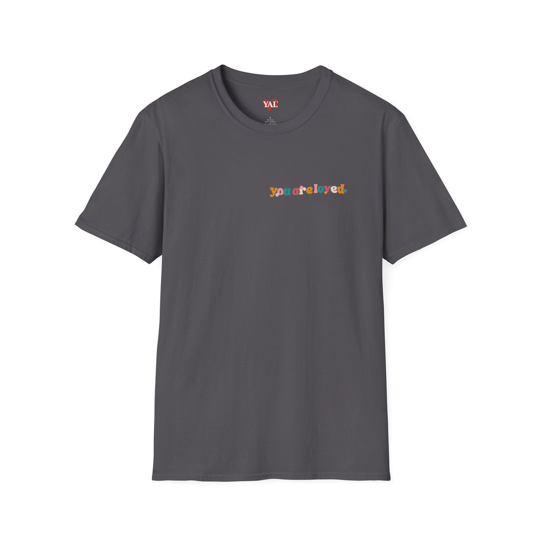 YouAreLoved Flowers T-Shirt (Charcoal)