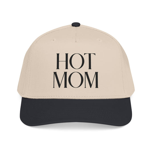 Hot Mom Logo Hat (Natural/Black)