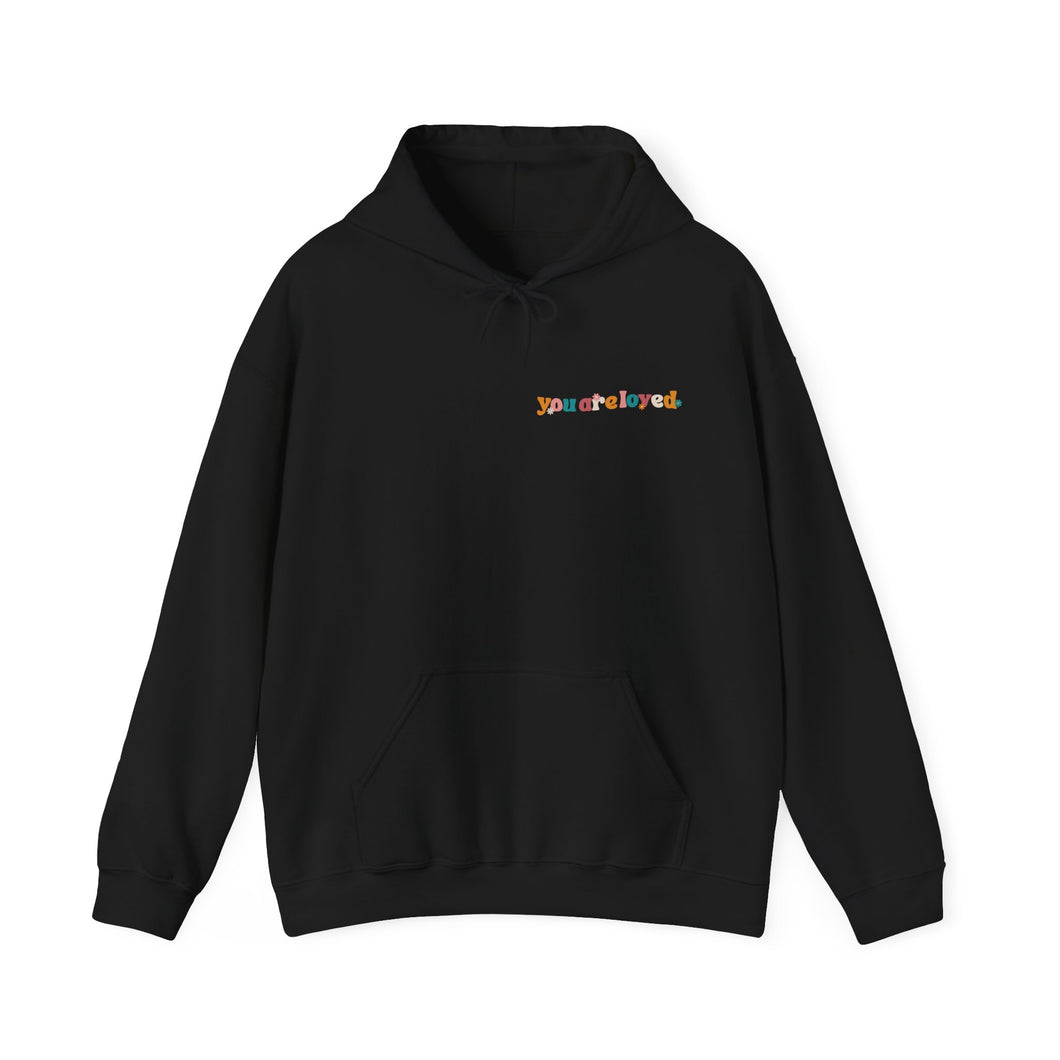 YouAreLoved Flowers Hoodie (Black)