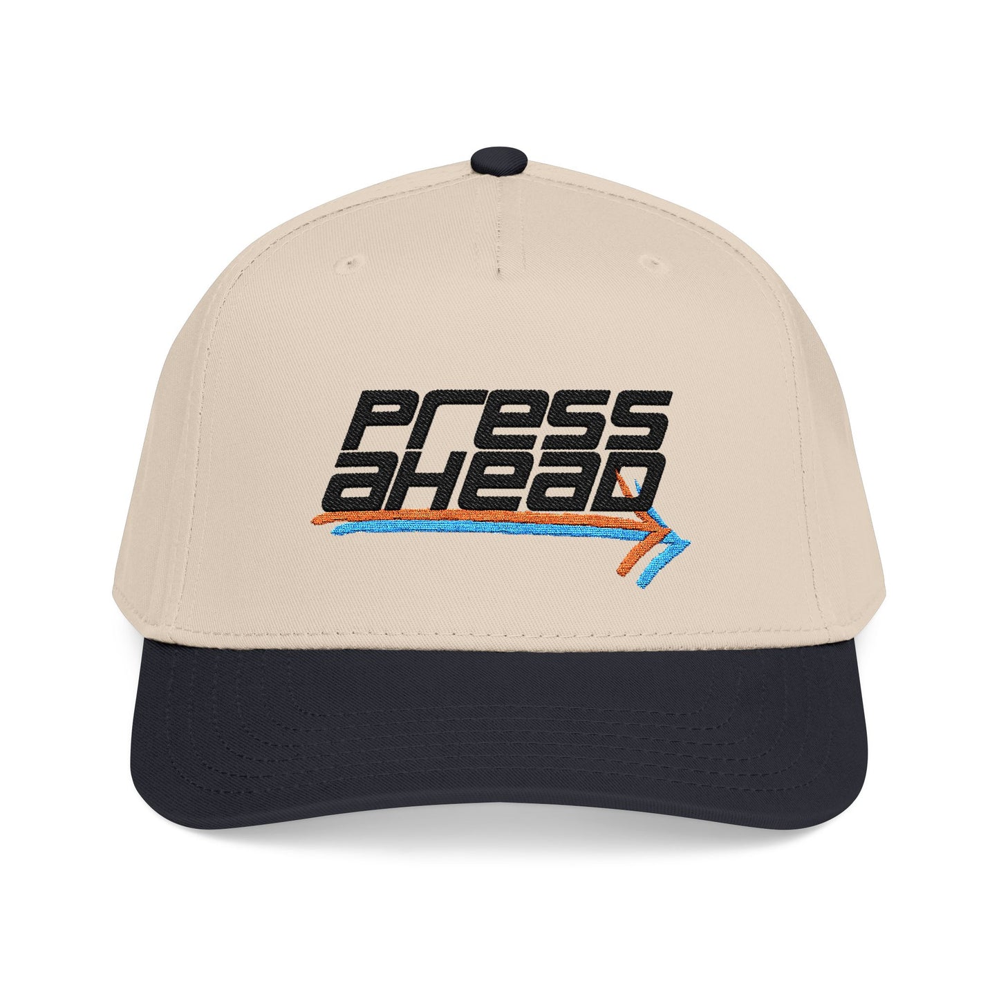 PRESS AHEAD Arrow Hat (Natural/Black)