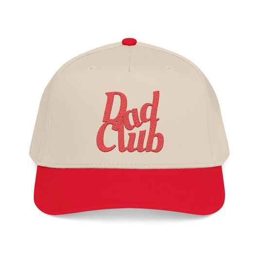 Dad Club Core Logo Hat (Natural/Red)