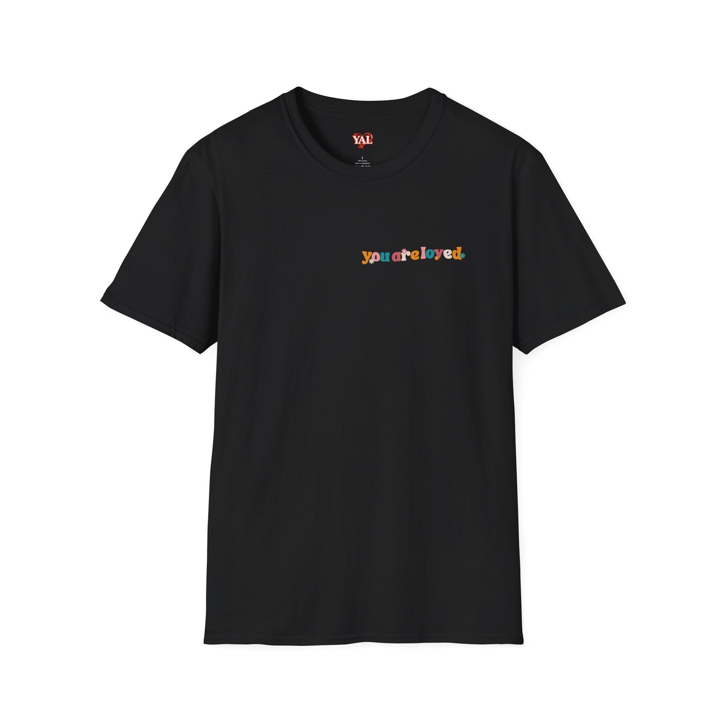 YouAreLoved Flowers T-Shirt (Black)