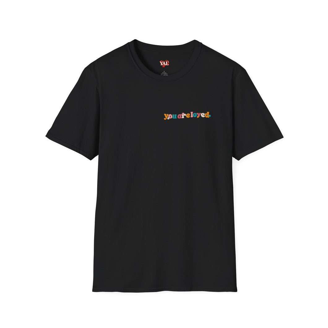 YouAreLoved Flowers T-Shirt (Black)
