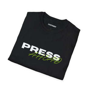 PRESS AHEAD Script T-Shirt - For Everybody LLC