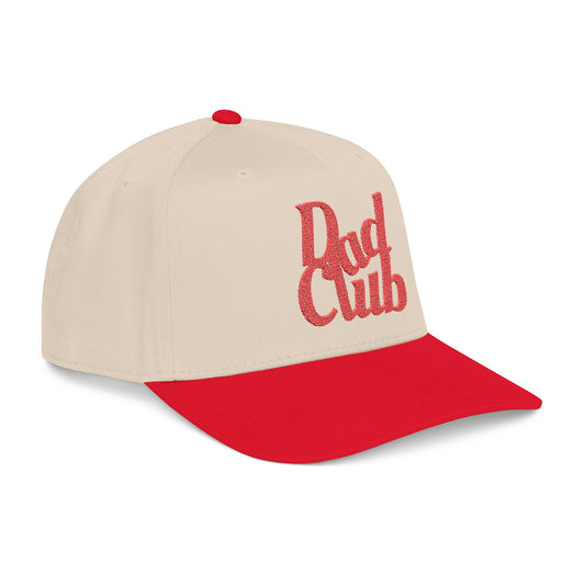 Dad Club Core Logo Hat (Natural/Red)