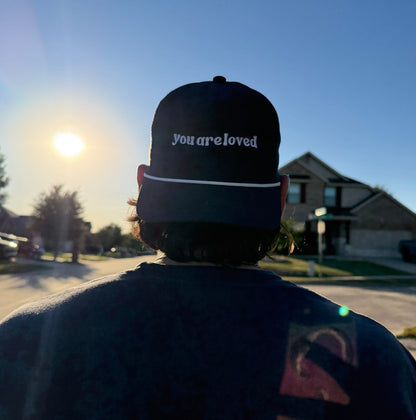 YouAreLoved Rope Cap — Embroidered Positive Message Hat