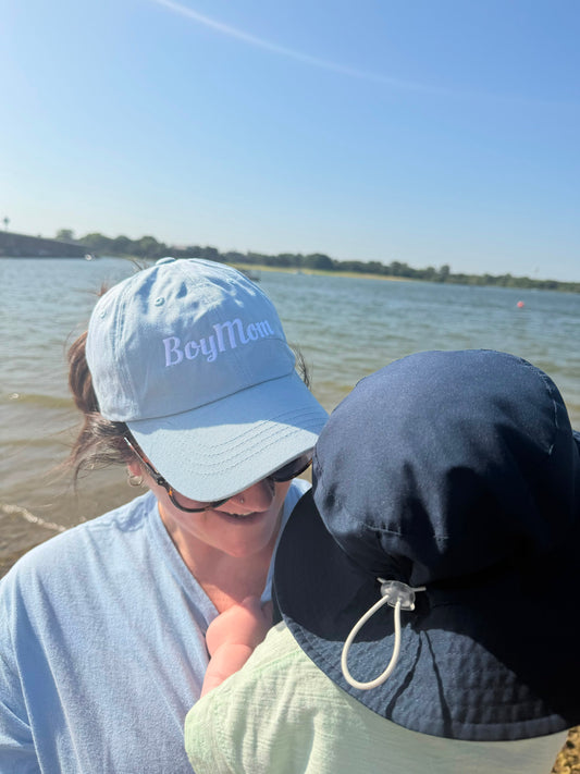 Boy Mom Dad Hat (Light Blue)
