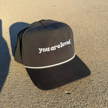 YouAreLoved Rope Cap — Embroidered Positive Message Hat