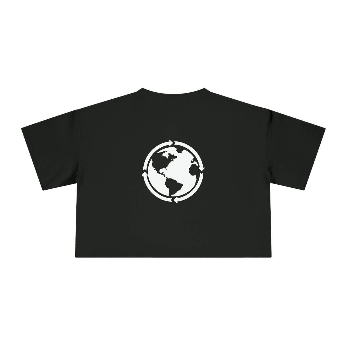 For Everybody Signature Women's Cropped T-Shirt (Black) - For Everybody LLC
