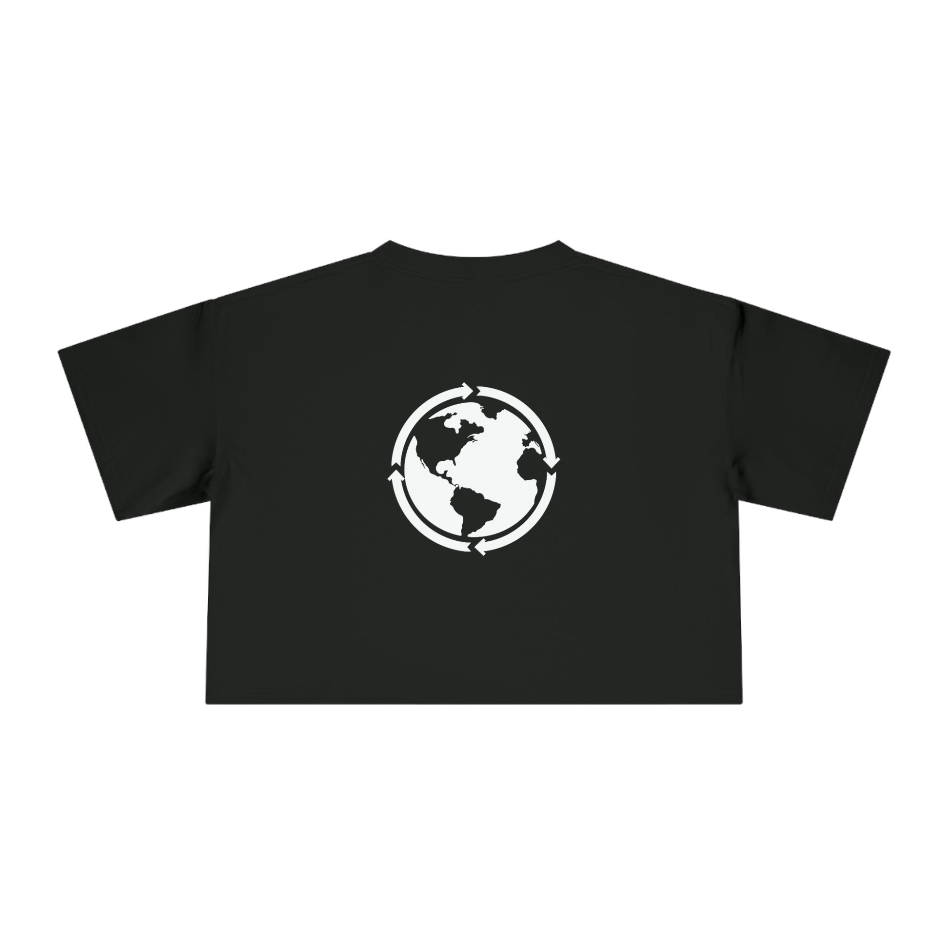 For Everybody Signature Women's Cropped T-Shirt (Black) - For Everybody LLC