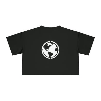 For Everybody Signature Women's Cropped T-Shirt (Black) - For Everybody LLC