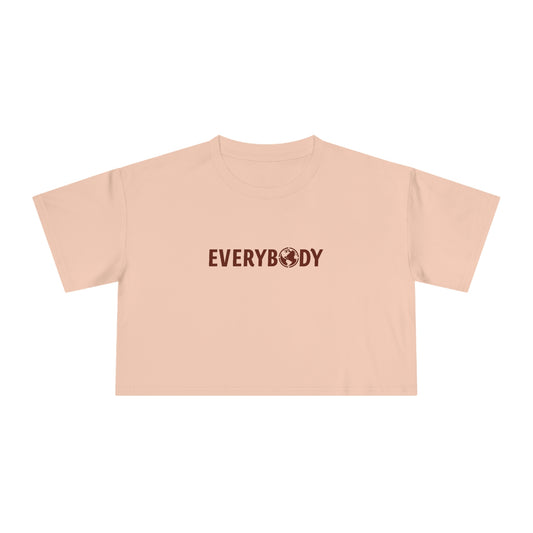 For Everybody Signature Women's Cropped T-Shirt (Pale Pink) - For Everybody LLC