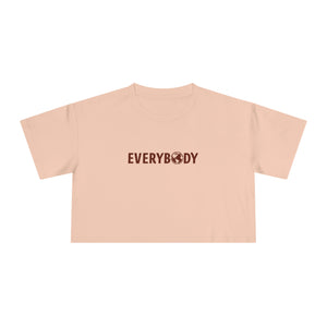 For Everybody Signature Women's Cropped T-Shirt (Pale Pink) - For Everybody LLC