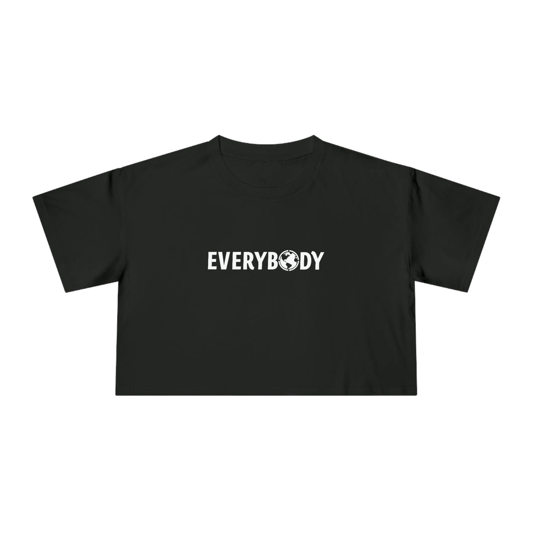 For Everybody Signature Women's Cropped T-Shirt (Black) - For Everybody LLC